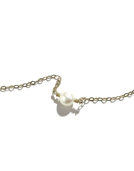 The Vintage Pearl - 18" Gold Chain Necklace - Priceless Pearl Necklace