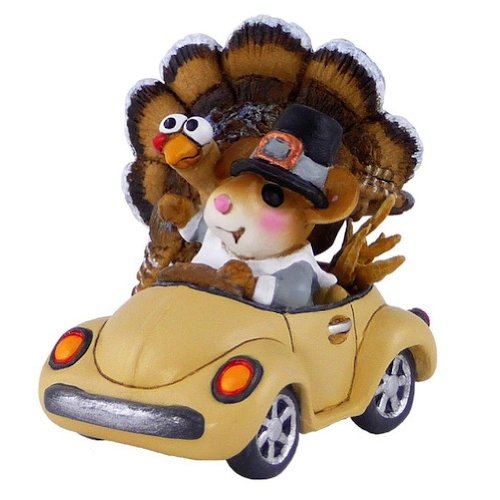 Wee Forest Folk Honk For Thanksgiving Mouse Figurine