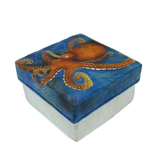 Kubla Craft - Capiz Shell Trinket Box - Octopus