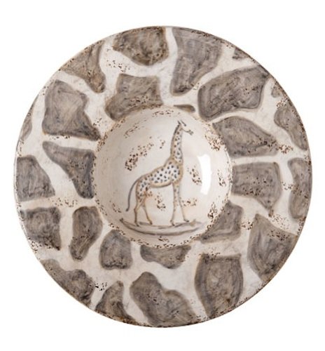 VIETRI SAFARI Medium Round Giraffe Wall Plate