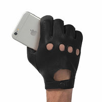 Glove.ly - Driver Touchscreen Gloves - Leather - Black - Large