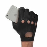 Glove.ly - Driver Touchscreen Gloves - Leather - Black - Large