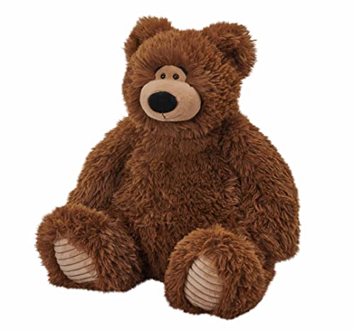 Wild Republic Snuggleluvs, Brown Bear, Stuffed Animal, 15 inches, Gift for Kids, Weighted Plush Toy, Fill is Spun Recycled Water Bottles