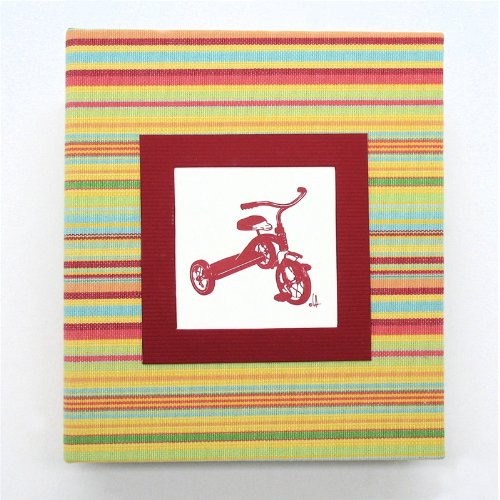 HOM Home Essence - Photo Album - 2-Up - Red Tricycle - Multi-Striped
