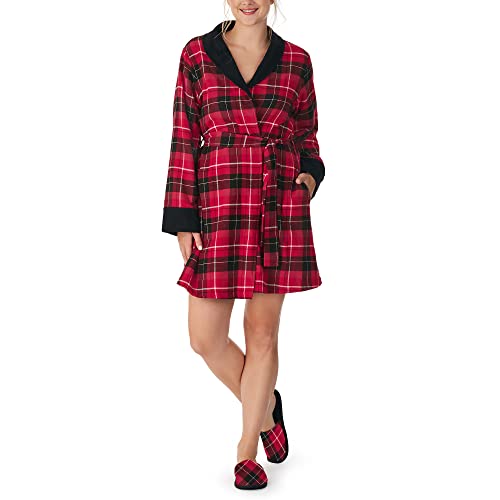 Bedhead - French Terry Lined Woven Flannel Robe - Nicholas Plaid - S/M