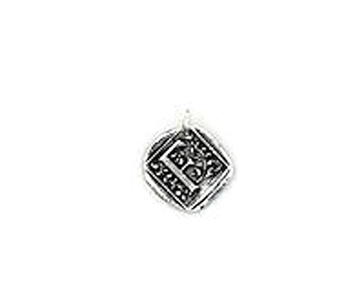 Wax Insignia - Seal Charm - Silver Plated - "F"