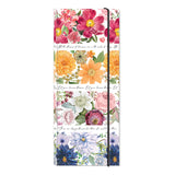 Punch Studio - Note-Folio, List Pad, Sticky Flags, Sticky Notepads & Gold Pen - Floral Stripe