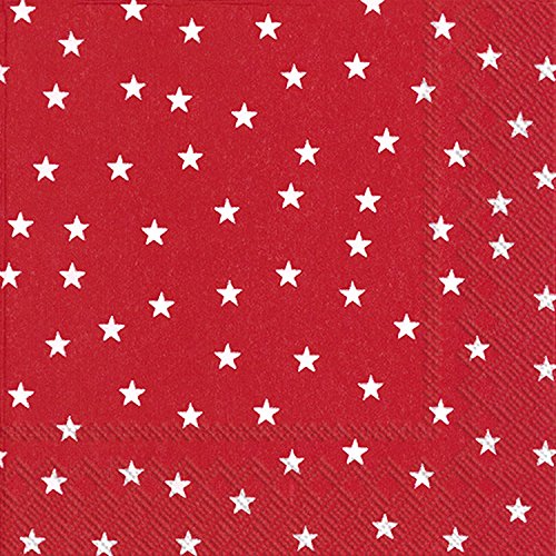 Boston International - 3-Ply 5" Cocktail Napkins - Little Stars