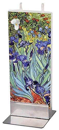 Flatyz - Twin Wick Flat Candle - Van Gogh - Irises
