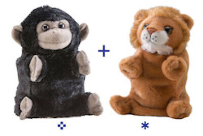 Wild Republic - Switch-A-Rooz - Reversible Plush - Gorilla & Lion