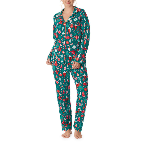 BedHead - Stretch Long Sleeve Pajama Set - Tis The Season - Large