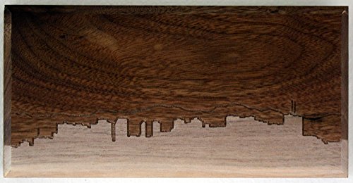 Dave Marcoullier Wood Routings Hanging Wall Art - Honolulu Skyline
