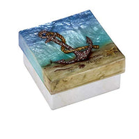 Kubla Craft - Capiz Shell Trinket Box - Anchor on Beach