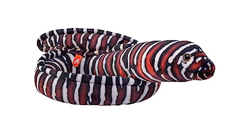 WILD REPUBLIC - Stuffed Plush - 54" Moray EEL - Zebra