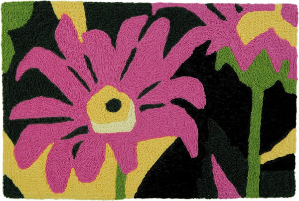 Jellybean - Indoor/Outdoor Rug - Painted Pink Daisies