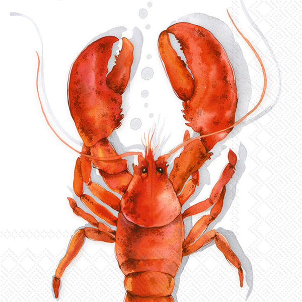 Boston International - 3-Ply 6.5" Lunch Napkins - Lobster