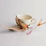 Franz Porcelain - Cup, Saucer & Spoon Set - Papillon Butterfly