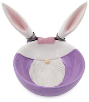 Boston International - 4.5" Bunny Gnome Ceramic Bowl & Spreader
