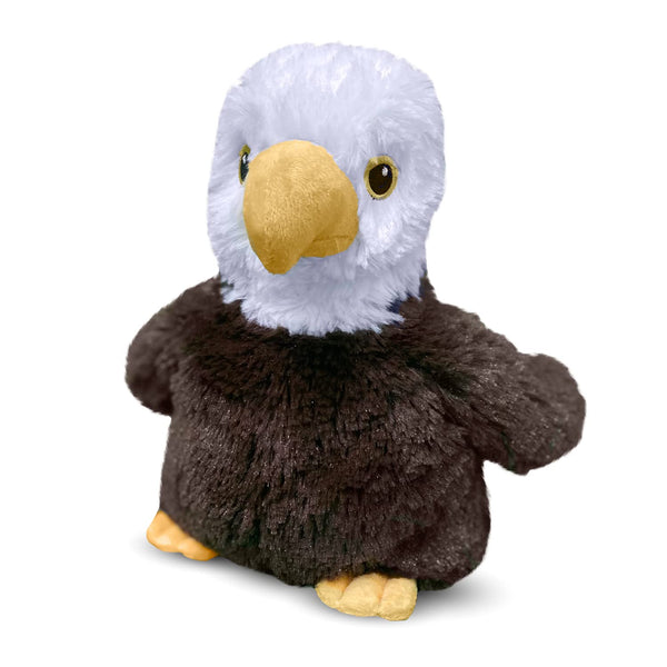 Warmies Eagle Heatable and Coolable Weighted Stuffed Animal Plush - Comforting Lavender Aromatherapy Animal Toys - Relaxing Weighted Stuffed Animals for Anxiety