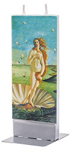 Flatyz - Twin Wick Flat Candle - Sandro Botticelli - The Birth of Venus