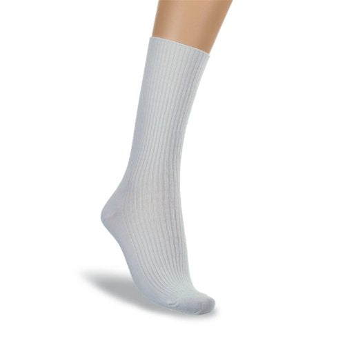 World's Softest Socks - Everyday Collection - Turn Cuff -  White - Large