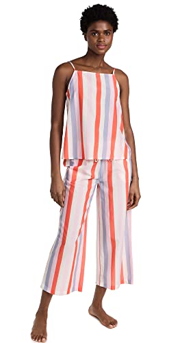 BedHead Pajamas Women's Cropped PJ Set, Surfside Stripe, XL