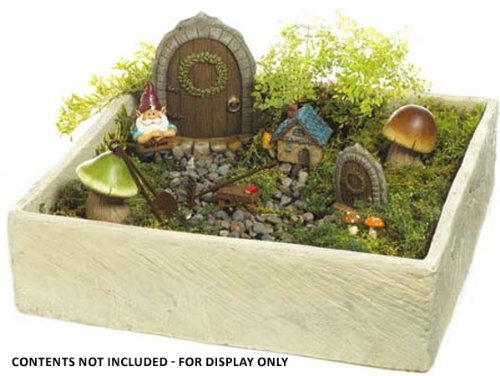 Ganz - Garden Fantasy Large Display Planter Box - 14" Square