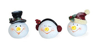 Boston International - Lit LED Snowmen - Set of 3