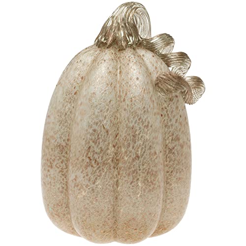 Boston International - Large Glass Pumpkin - Champagne