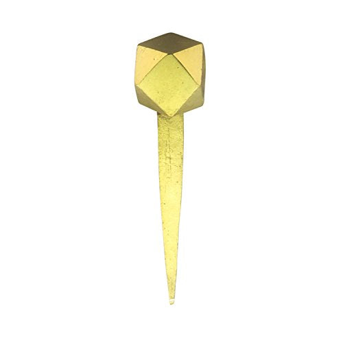 HomArt - Cubeoctahedron Forged Iron Nail Set of 3 - Brass - 2.75"