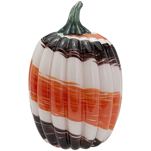 Boston International - Large Glass Pumpkin - Autumn Swirl