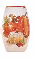 Stony Creek - Frosted Glass - 5" Lighted Vase - Pumpkins 2