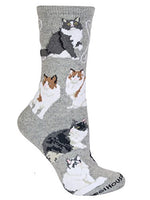 Wheel House Designs - Ragamuffin On Gray Socks - 9-11