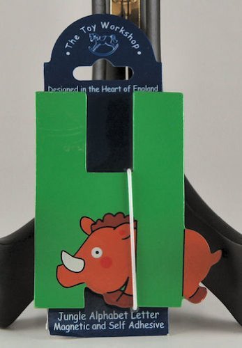 The Toy Workshop - Magnetic Jungle Alphabet Letter - Green "H" - Hog