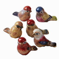 Tozai Home - Porcelain Sparrow Figurines - Set of 6