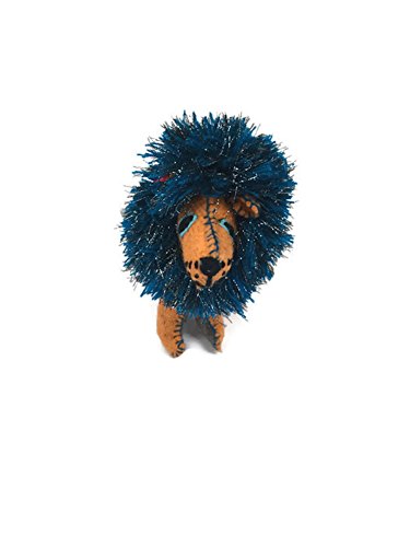 Twoolies - Stuffed Colorful Wool Animal - Glittering Lion - Large - 10" Tall