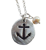 The Vintage Pearl - 18" Charm Necklace - Anchor Of Hope