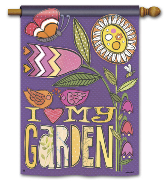 Studio M - Standard Flag 28 " x 40" - Love My Garden