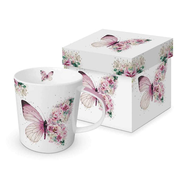 Paperproducts Design - 13.5 oz. Mug - Butterfly Flowers