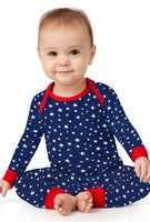 BedHead - Toddler Long Sleeve Jersey PJ Set - Star Spangled - 2T