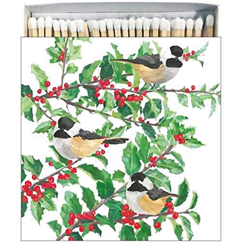 Paperproducts Design - Match Square Box - Yuletide Chickadees