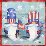Boston International - 3-Ply 5" Cocktail Napkins - Freedom Gnomes