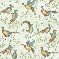 Boston International - 3-Ply 6.5" Lunch Napkins - Pheasant