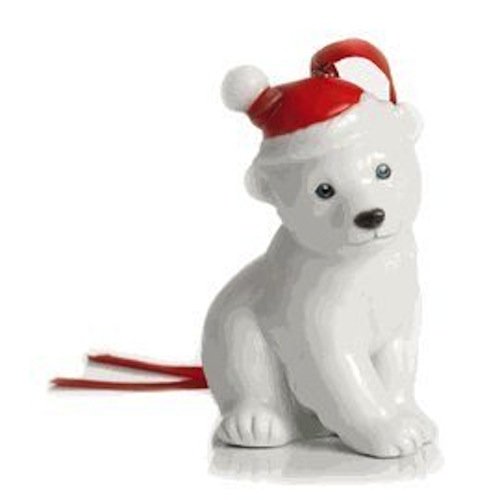 Franz Porcelain - Ornament - Holiday Greetings - Polar Bear