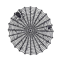 Two's Company - Placemat Set of 4 - Spider Web w/ Spiders