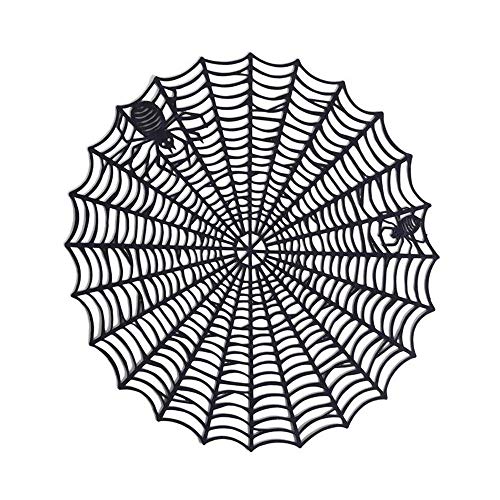 Two's Company - Placemat Set of 4 - Spider Web w/ Spiders