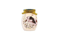 Stony Creek - Frosted Glass - 3" Lighted Vase - Welcome Spring Bunny