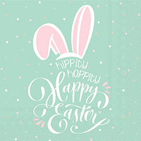 Boston International - 3-Ply 6.5" Lunch Napkins - Hippity Hoppity