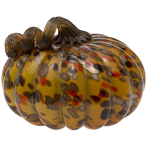 Boston International - Small Glass Pumpkin - Harvest Gold