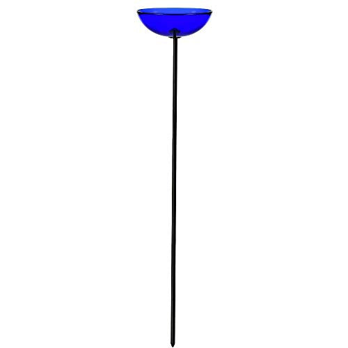 Couronne - Mosaic Bird Poppy Stake Feeder - Cobalt